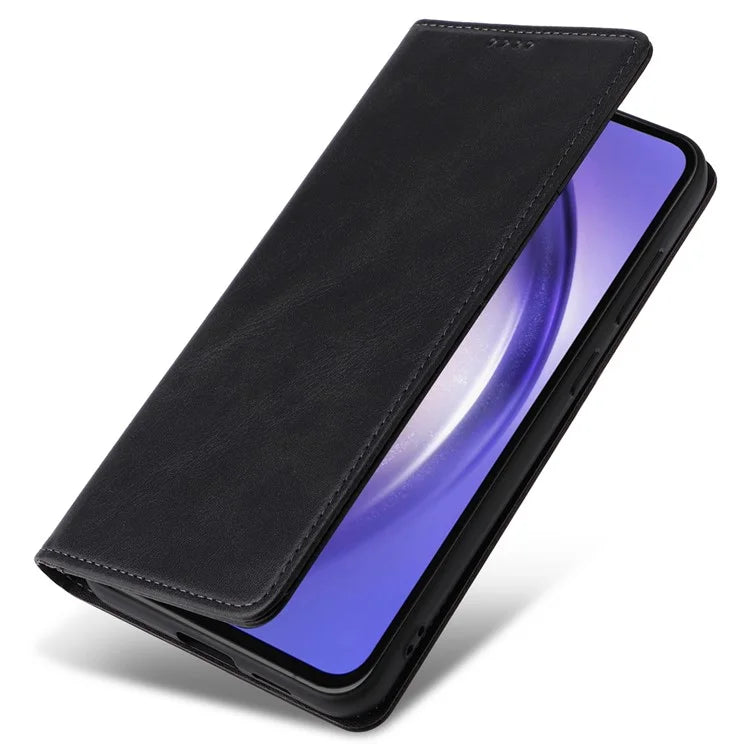 For Samsung Galaxy A55 5G Case RFID Blocking Leather Wallet Cover Magnetic Closing