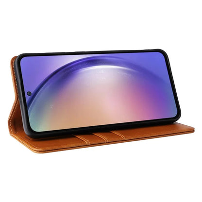 For Samsung Galaxy A55 5G Case RFID Blocking Leather Wallet Cover Magnetic Closing