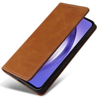For Samsung Galaxy A55 5G Case RFID Blocking Leather Wallet Cover Magnetic Closing