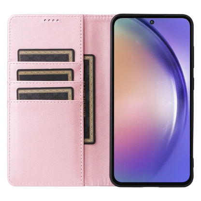 For Samsung Galaxy A55 5G Case RFID Blocking Leather Wallet Cover Magnetic Closing