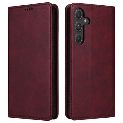 For Samsung Galaxy A55 5G Case RFID Blocking Leather Wallet Cover Magnetic Closing