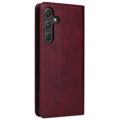 For Samsung Galaxy A55 5G Case RFID Blocking Leather Wallet Cover Magnetic Closing