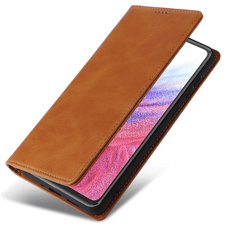For Samsung Galaxy A53 5G Case PU Leather RFID Blocking Phone Cover Magnetic Closing