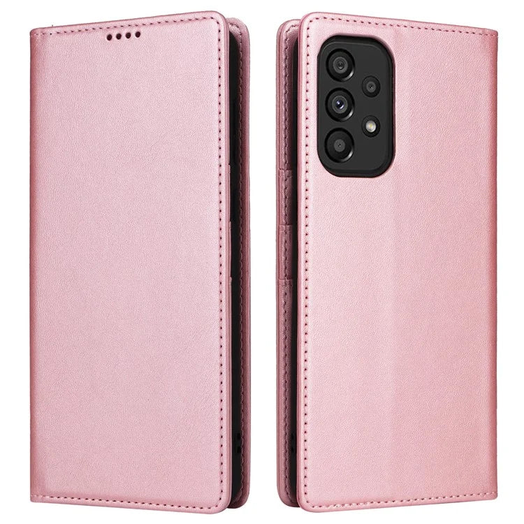 For Samsung Galaxy A53 5G Case PU Leather RFID Blocking Phone Cover Magnetic Closing