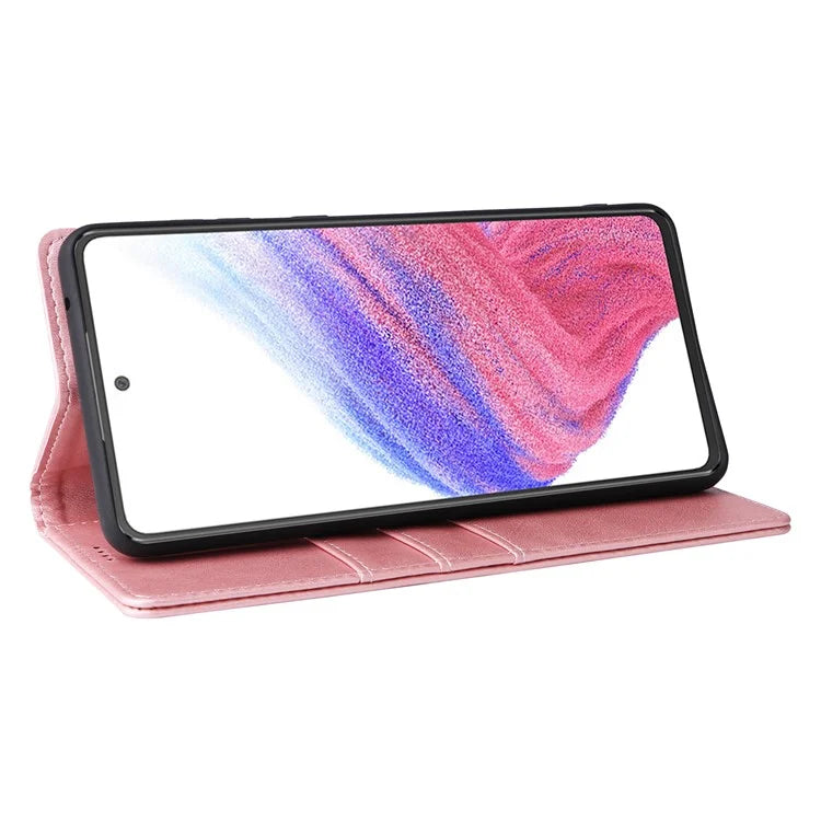 For Samsung Galaxy A53 5G Case PU Leather RFID Blocking Phone Cover Magnetic Closing