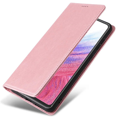 For Samsung Galaxy A53 5G Case PU Leather RFID Blocking Phone Cover Magnetic Closing