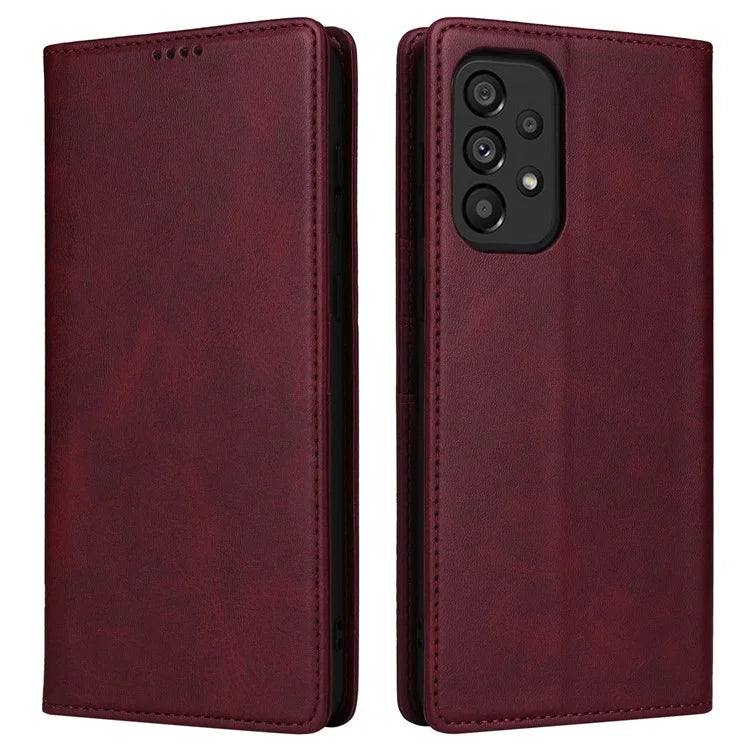 For Samsung Galaxy A53 5G Case PU Leather RFID Blocking Phone Cover Magnetic Closing