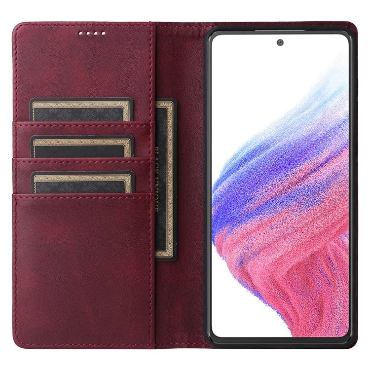 For Samsung Galaxy A53 5G Case PU Leather RFID Blocking Phone Cover Magnetic Closing