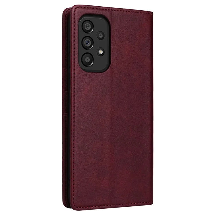 For Samsung Galaxy A53 5G Case PU Leather RFID Blocking Phone Cover Magnetic Closing