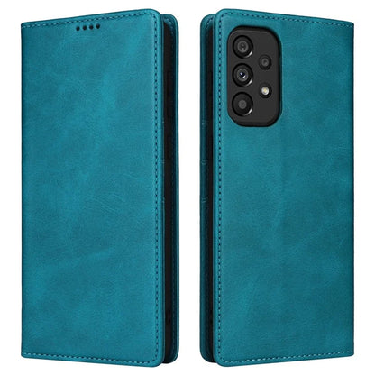 For Samsung Galaxy A53 5G Case PU Leather RFID Blocking Phone Cover Magnetic Closing