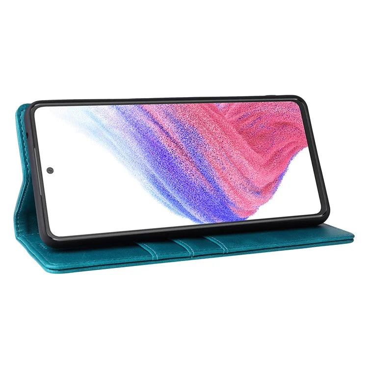 For Samsung Galaxy A53 5G Case PU Leather RFID Blocking Phone Cover Magnetic Closing