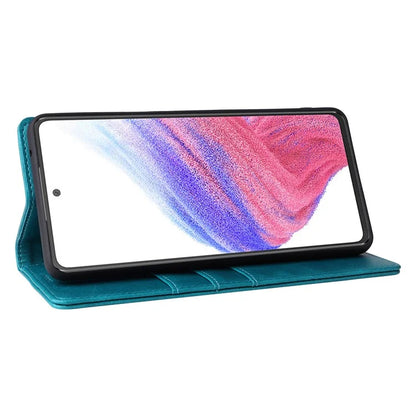 For Samsung Galaxy A53 5G Case PU Leather RFID Blocking Phone Cover Magnetic Closing