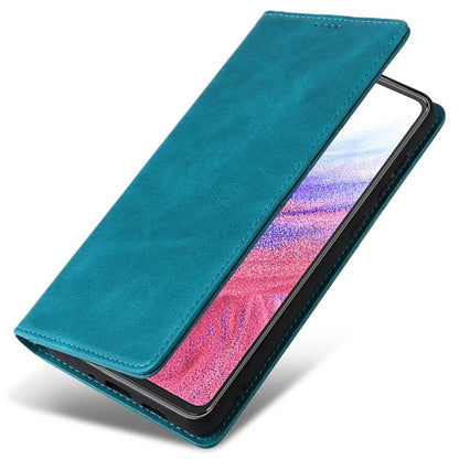 For Samsung Galaxy A53 5G Case PU Leather RFID Blocking Phone Cover Magnetic Closing