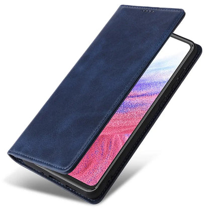 For Samsung Galaxy A53 5G Case PU Leather RFID Blocking Phone Cover Magnetic Closing