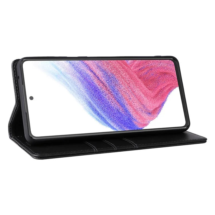 For Samsung Galaxy A53 5G Case PU Leather RFID Blocking Phone Cover Magnetic Closing