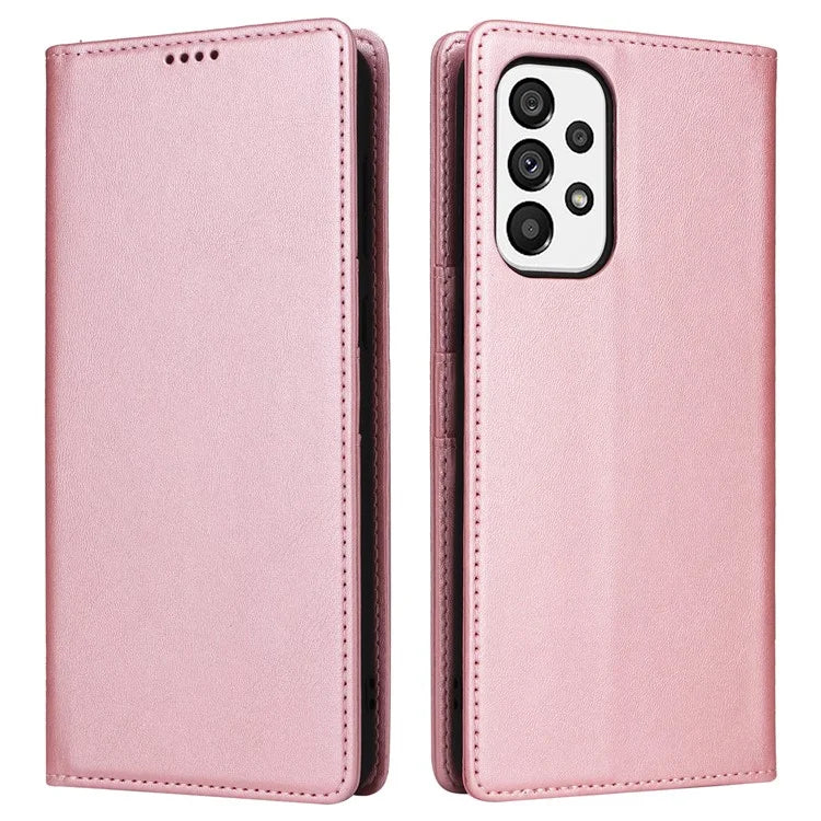 For Samsung Galaxy A73 5G Case RFID Blocking PU Leather Flip Phone Cover Stand