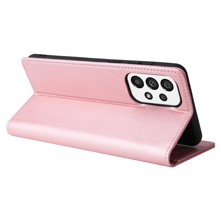For Samsung Galaxy A73 5G Case RFID Blocking PU Leather Flip Phone Cover Stand