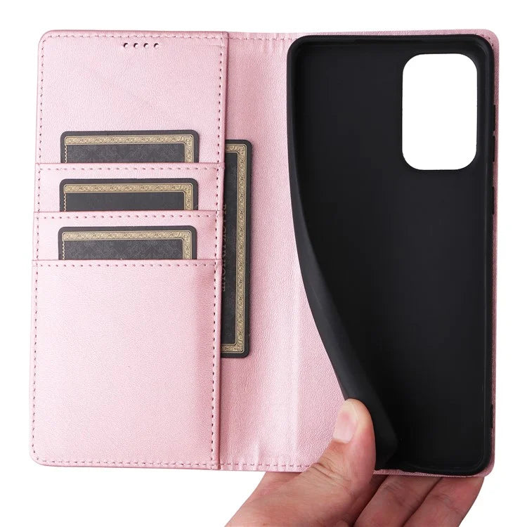 For Samsung Galaxy A73 5G Case RFID Blocking PU Leather Flip Phone Cover Stand