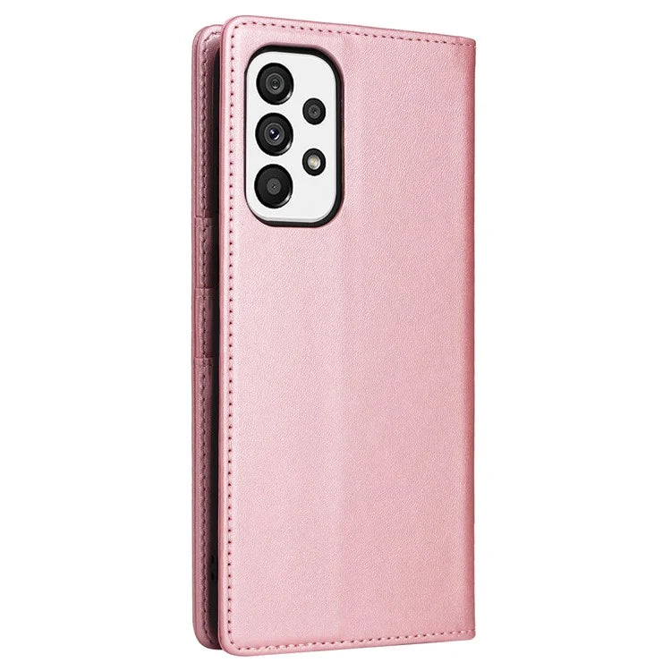 For Samsung Galaxy A73 5G Case RFID Blocking PU Leather Flip Phone Cover Stand