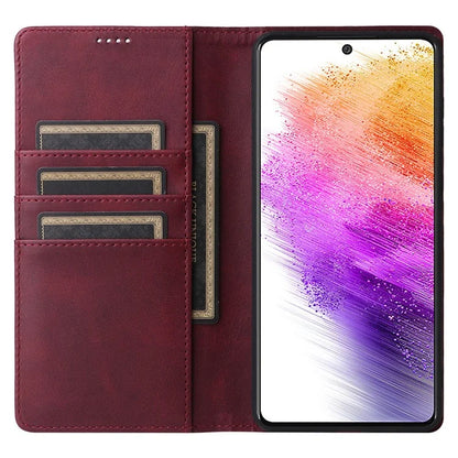 For Samsung Galaxy A73 5G Case RFID Blocking PU Leather Flip Phone Cover Stand