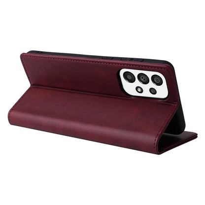 For Samsung Galaxy A73 5G Case RFID Blocking PU Leather Flip Phone Cover Stand