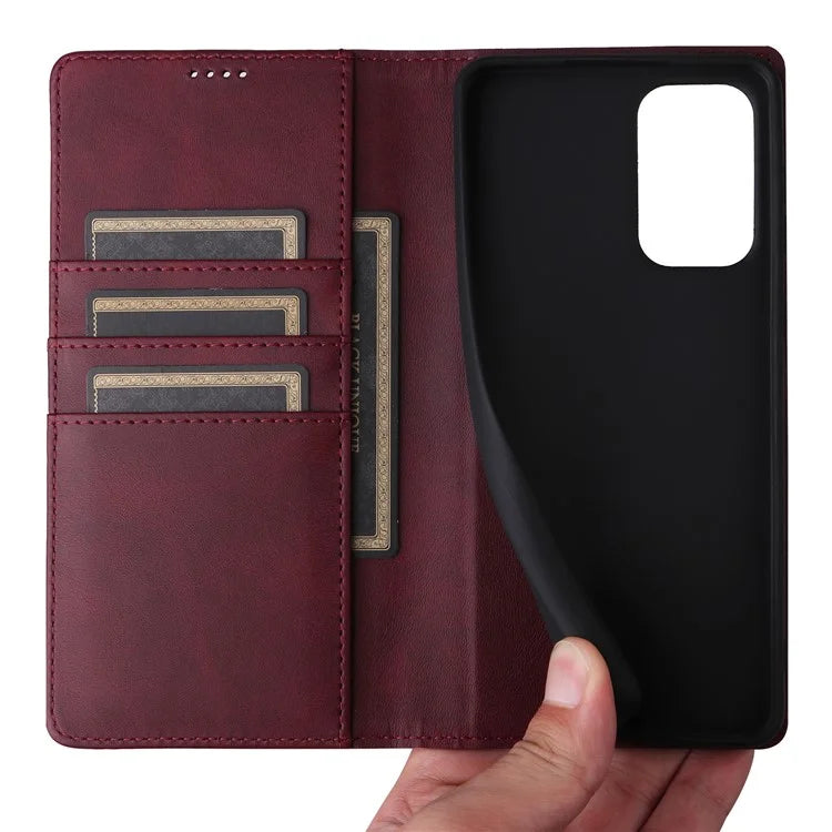 For Samsung Galaxy A73 5G Case RFID Blocking PU Leather Flip Phone Cover Stand