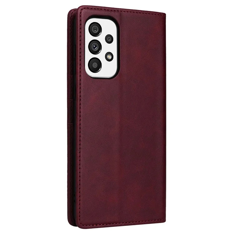 For Samsung Galaxy A73 5G Case RFID Blocking PU Leather Flip Phone Cover Stand
