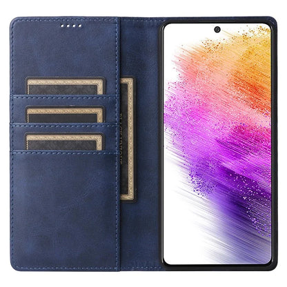 For Samsung Galaxy A73 5G Case RFID Blocking PU Leather Flip Phone Cover Stand
