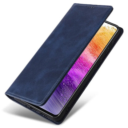 For Samsung Galaxy A73 5G Case RFID Blocking PU Leather Flip Phone Cover Stand