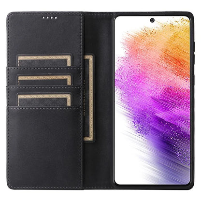 For Samsung Galaxy A73 5G Case RFID Blocking PU Leather Flip Phone Cover Stand