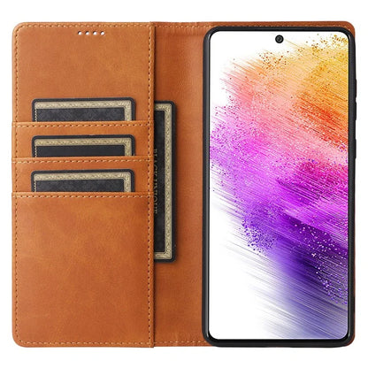 For Samsung Galaxy A73 5G Case RFID Blocking PU Leather Flip Phone Cover Stand