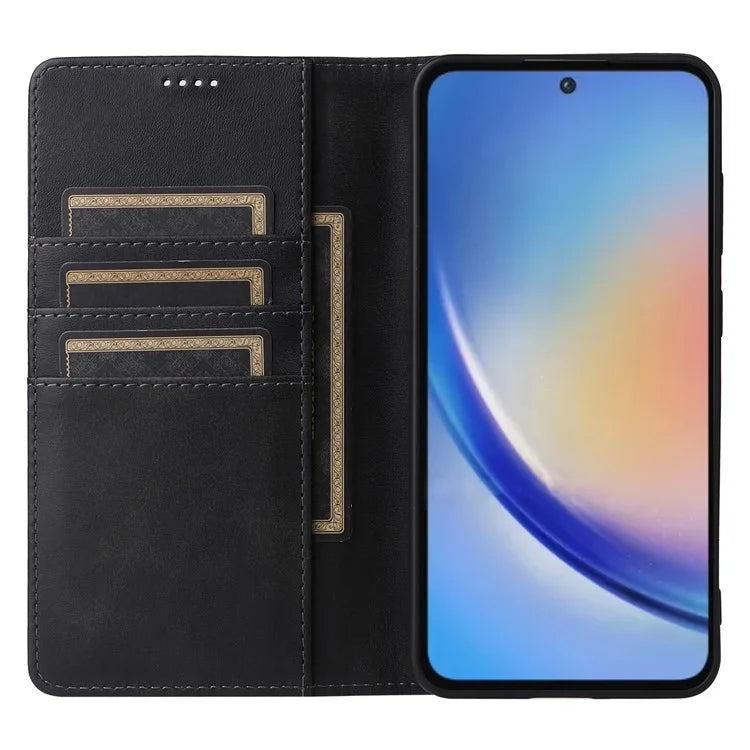 For Samsung Galaxy A35 5G Case RFID Blocking Wallet Flip Leather Phone Cover