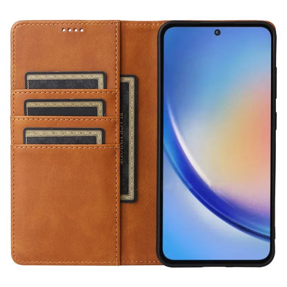 For Samsung Galaxy A35 5G Case RFID Blocking Wallet Flip Leather Phone Cover