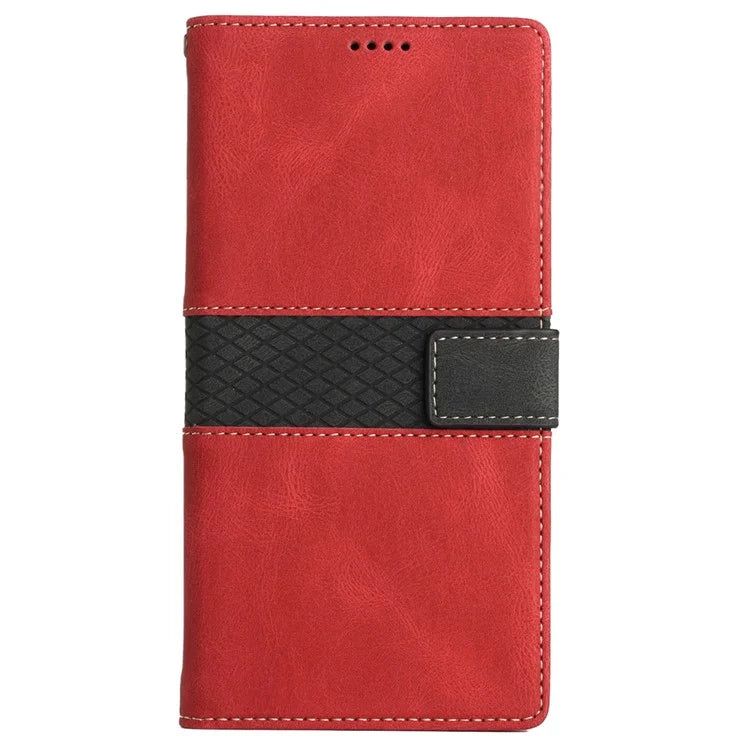 For Google Pixel 9 Pro / Pixel 9 Case Wallet PU Leather Phone Cover Grid Splicing