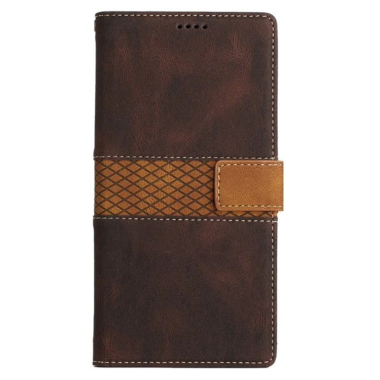 For Google Pixel 9 Pro / Pixel 9 Case Wallet PU Leather Phone Cover Grid Splicing
