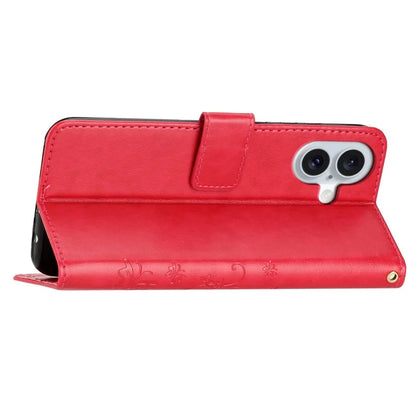 For iPhone 16 Plus Case Wallet PU Leather Butterfly Floral Phone Cover with Strap