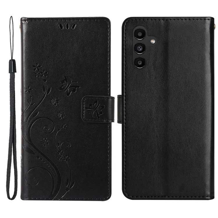 For Samsung Galaxy M55 5G / C55 5G / F55 5G Case Wallet Butterfly Floral PU Leather Phone Cover