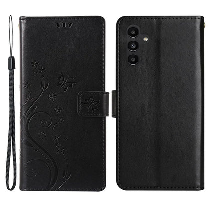For Samsung Galaxy M55 5G / C55 5G / F55 5G Case Wallet Butterfly Floral PU Leather Phone Cover