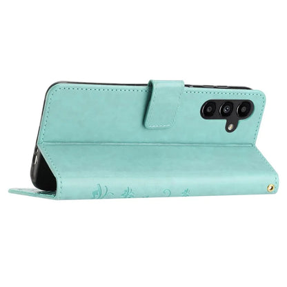 For Samsung Galaxy M55 5G / C55 5G / F55 5G Case Wallet Butterfly Floral PU Leather Phone Cover