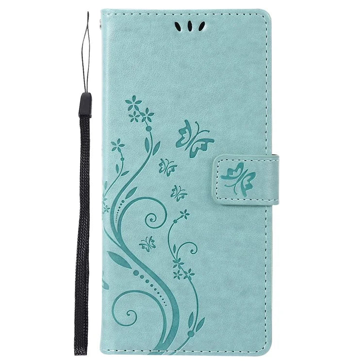 For Samsung Galaxy M55 5G / C55 5G / F55 5G Case Wallet Butterfly Floral PU Leather Phone Cover