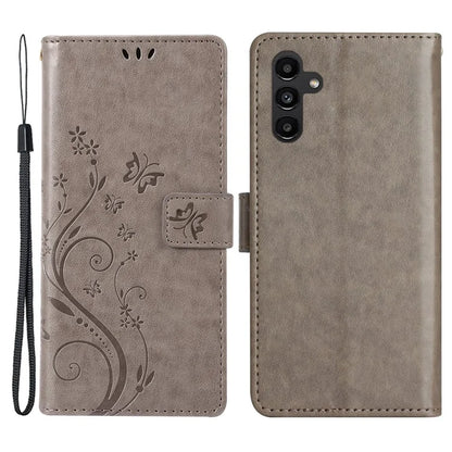 For Samsung Galaxy M55 5G / C55 5G / F55 5G Case Wallet Butterfly Floral PU Leather Phone Cover