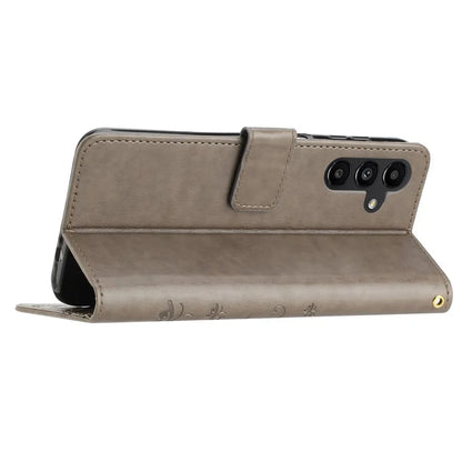 For Samsung Galaxy M55 5G / C55 5G / F55 5G Case Wallet Butterfly Floral PU Leather Phone Cover