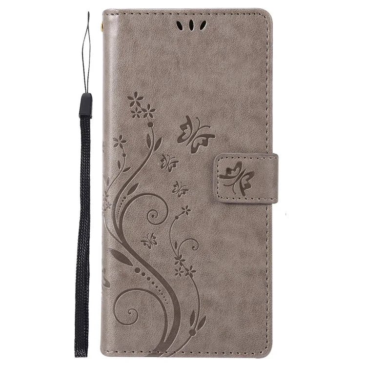 For Samsung Galaxy M55 5G / C55 5G / F55 5G Case Wallet Butterfly Floral PU Leather Phone Cover