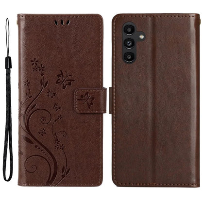 For Samsung Galaxy M55 5G / C55 5G / F55 5G Case Wallet Butterfly Floral PU Leather Phone Cover