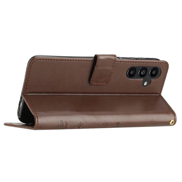 For Samsung Galaxy M55 5G / C55 5G / F55 5G Case Wallet Butterfly Floral PU Leather Phone Cover