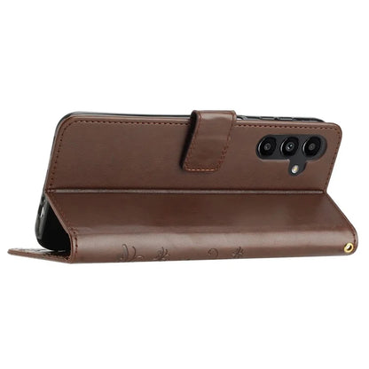 For Samsung Galaxy M55 5G / C55 5G / F55 5G Case Wallet Butterfly Floral PU Leather Phone Cover
