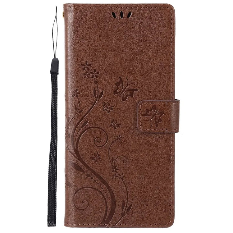 For Samsung Galaxy M55 5G / C55 5G / F55 5G Case Wallet Butterfly Floral PU Leather Phone Cover