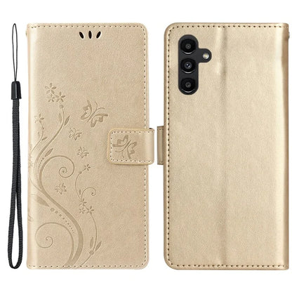 For Samsung Galaxy M55 5G / C55 5G / F55 5G Case Wallet Butterfly Floral PU Leather Phone Cover