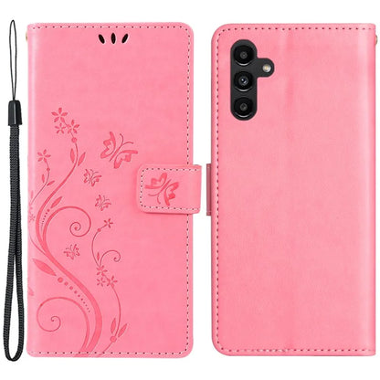 For Samsung Galaxy M55 5G / C55 5G / F55 5G Case Wallet Butterfly Floral PU Leather Phone Cover
