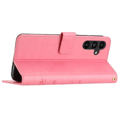 For Samsung Galaxy M55 5G / C55 5G / F55 5G Case Wallet Butterfly Floral PU Leather Phone Cover
